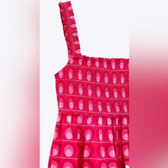 Zara Printed Midi Dress S - Picture 5 of 6